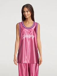 Satin Basketball Tank Top