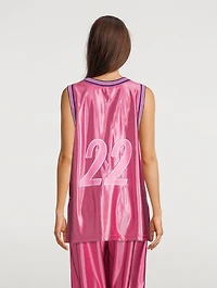 Satin Basketball Tank Top