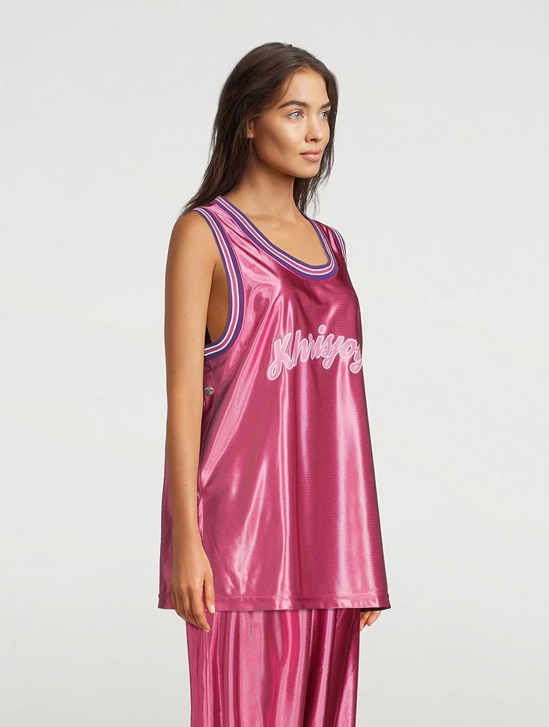 Satin Basketball Tank Top