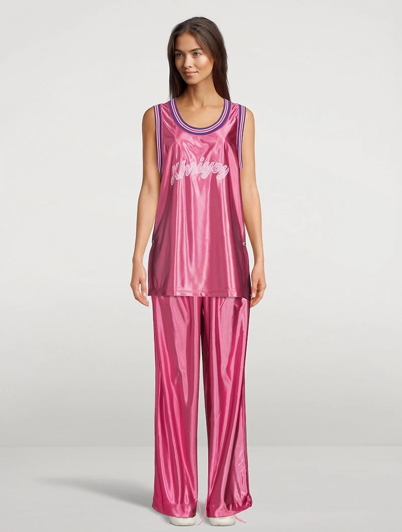 Satin Basketball Tank Top