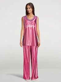 Satin Basketball Tank Top