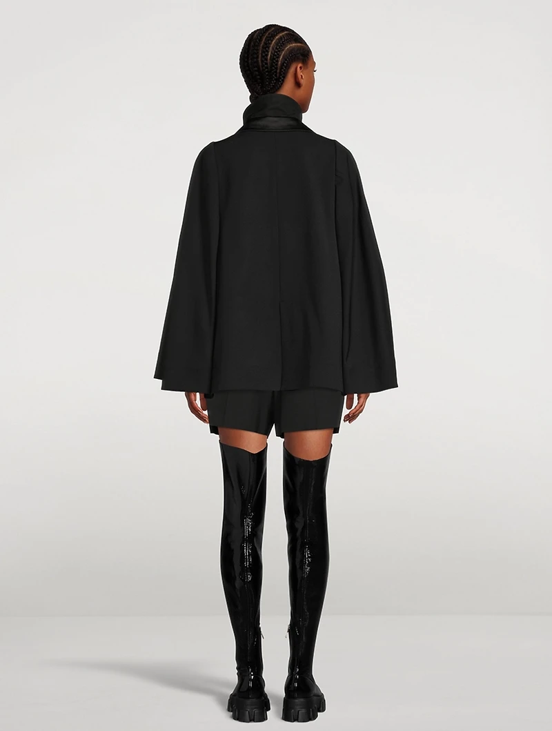 Suiting Mix Tuxedo Cape