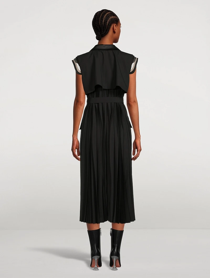 Belted Suiting Sheath Dress