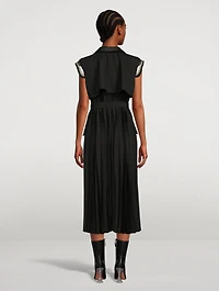 Belted Suiting Sheath Dress