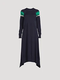 Satin Sweater Dress