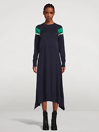 Satin Sweater Dress