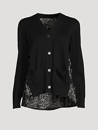 Cardigan Bandana Print