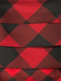 Buffalo Check Ombré Midi Skirt