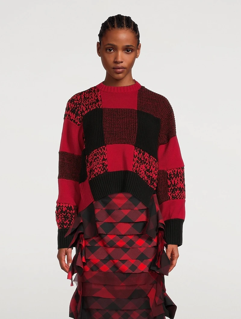 Buffalo Check Jacquard Sweater