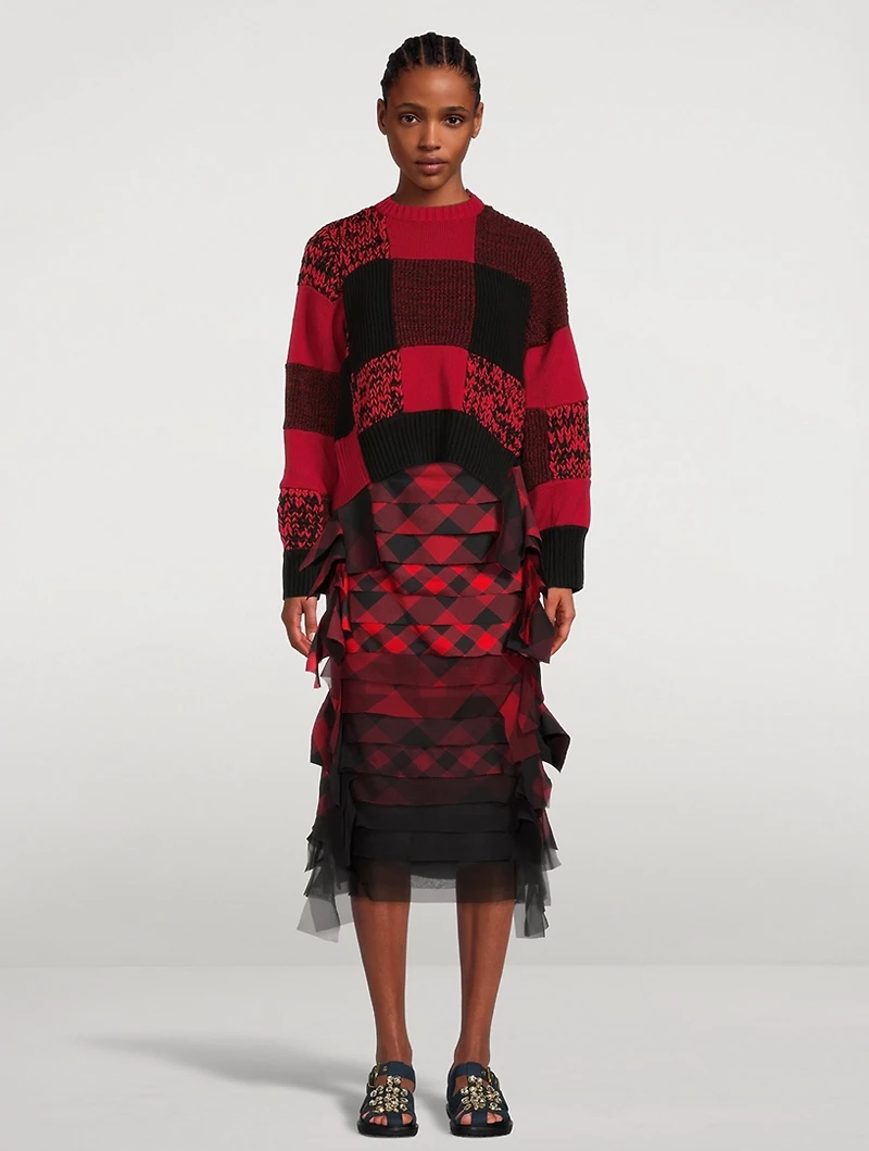Buffalo Check Jacquard Sweater