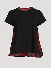 T-Shirt Buffalo Check Print