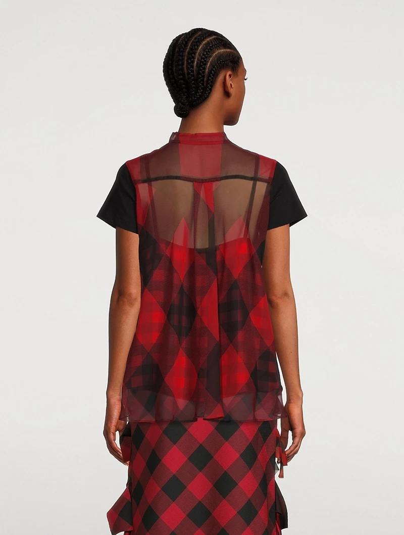 T-Shirt Buffalo Check Print