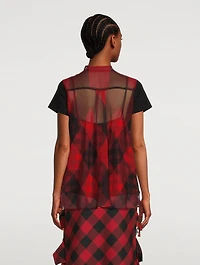 T-Shirt Buffalo Check Print