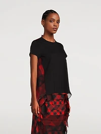 T-Shirt Buffalo Check Print