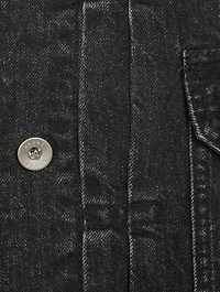 Denim x Nylon Twill Mix Blouson Trucker Jacket
