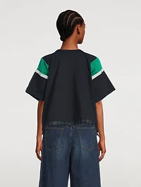 Jersey x Satin T-Shirt