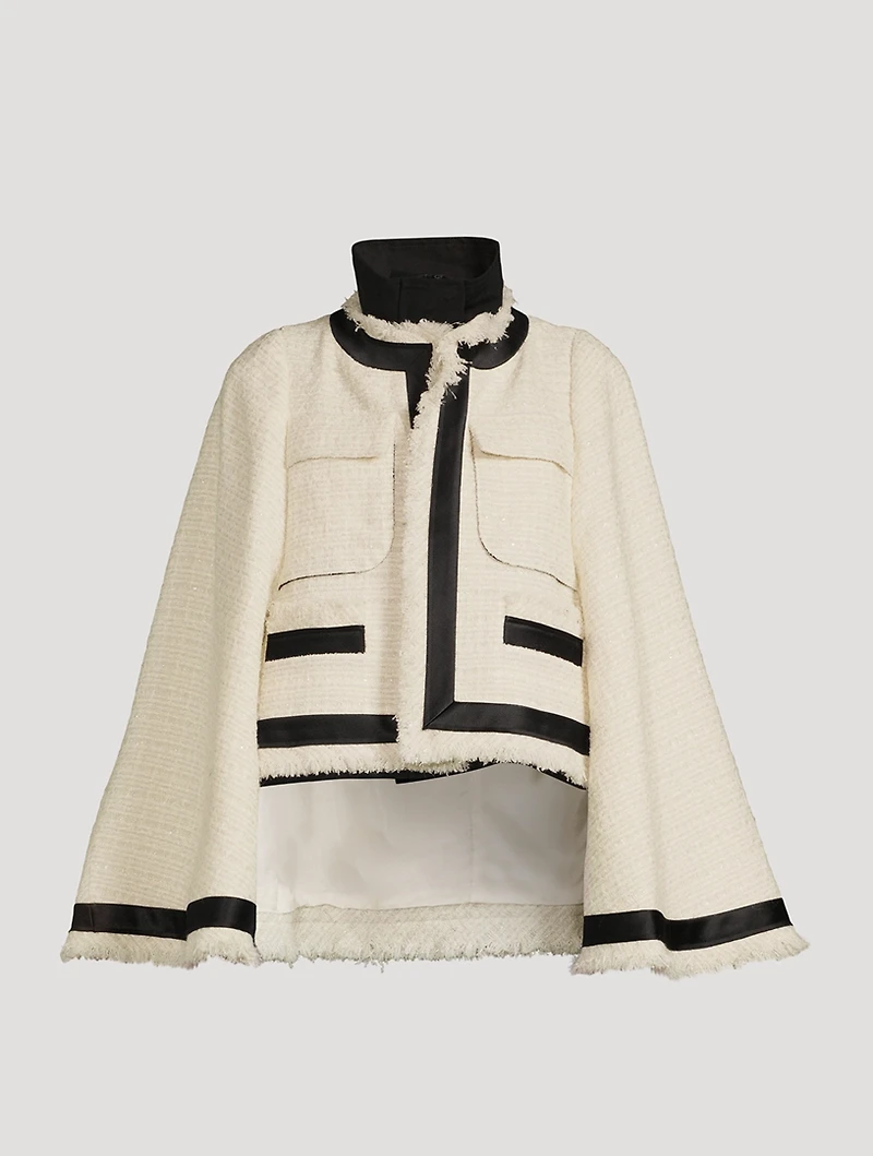 Tweed Bell-Sleeve Jacket