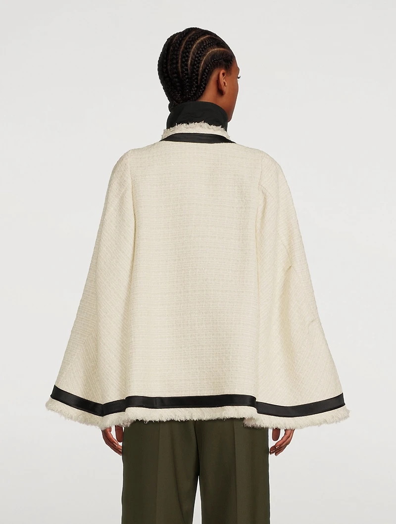 Tweed Bell-Sleeve Jacket