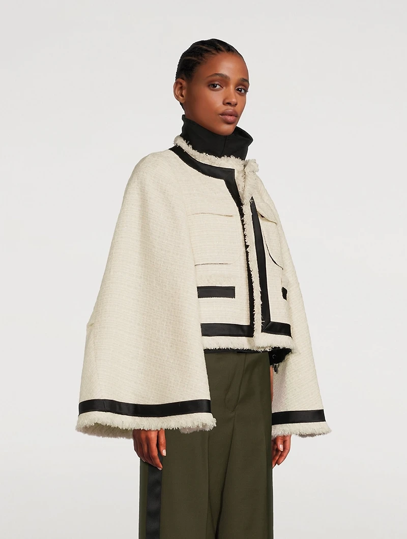 Tweed Bell-Sleeve Jacket