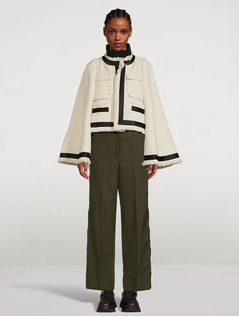 Tweed Bell-Sleeve Jacket