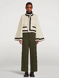 Tweed Bell-Sleeve Jacket