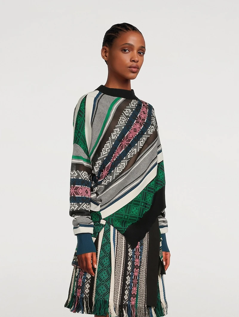 Jacquard Rug Sweater