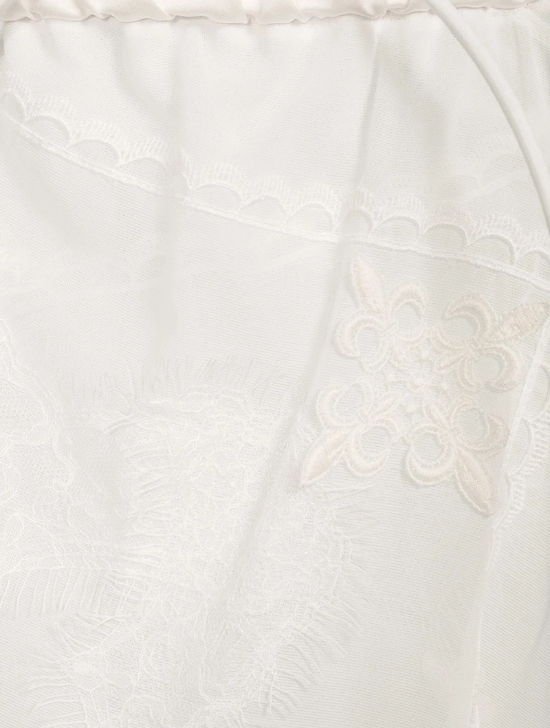 Bandana Lace Midi Skirt
