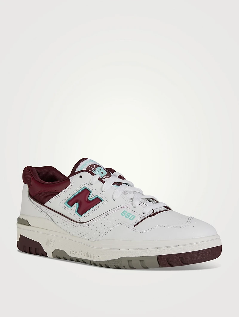 550 Mesh And Leather Sneakers