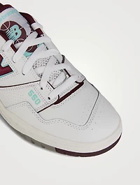 550 Mesh And Leather Sneakers