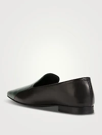 Colourblock Leather Loafers