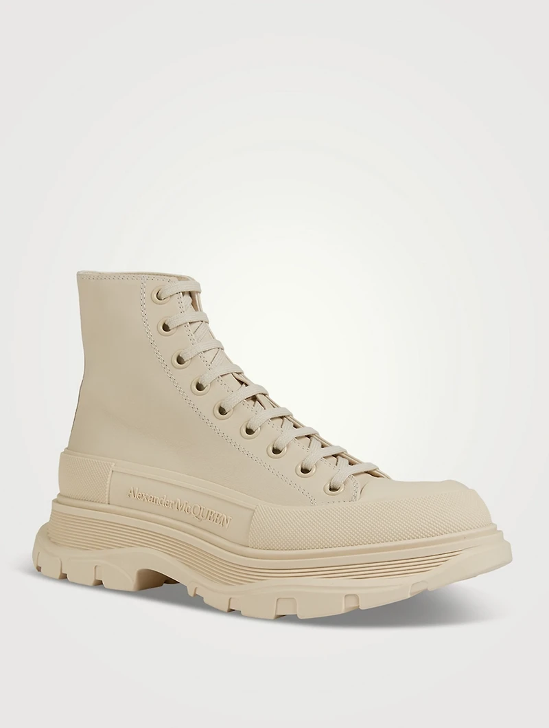 Tread Slick Leather High-Top Sneakers