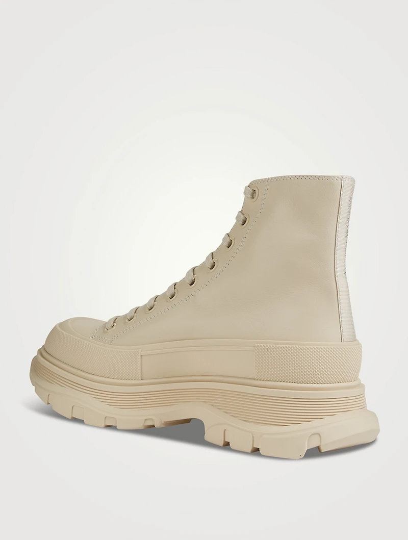 Tread Slick Leather High-Top Sneakers