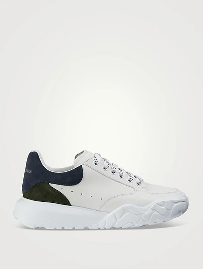 Leather Court Trainer Sneakers