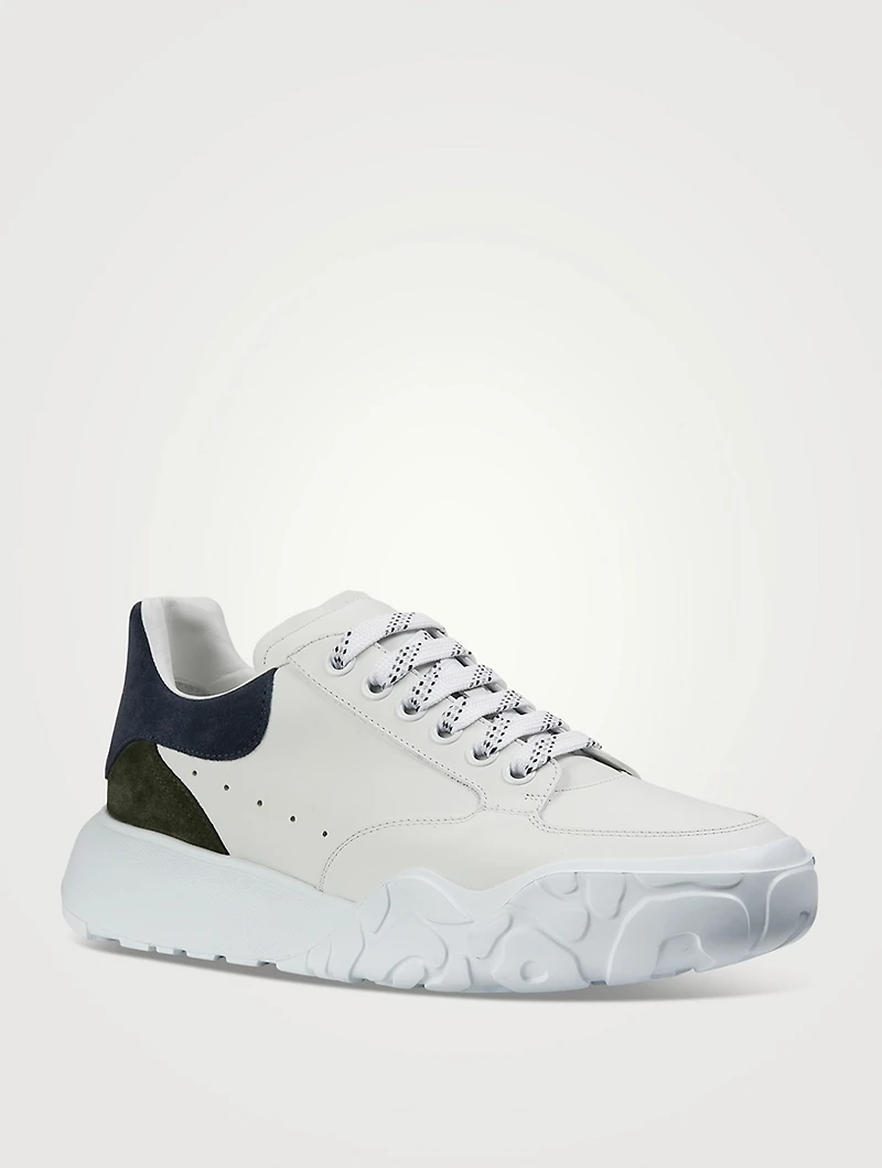Leather Court Trainer Sneakers