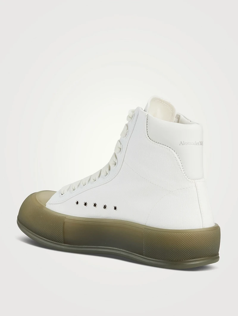 Deck Plimsoll High-Top Shoes