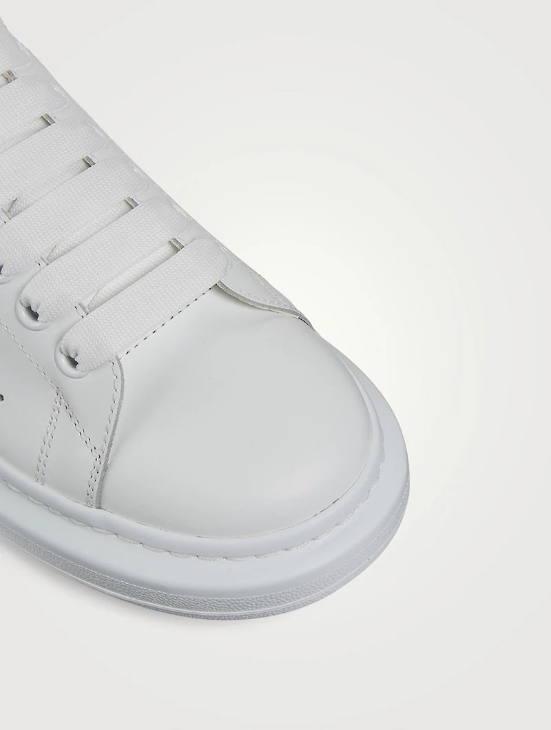 Oversized Sneakers With Satin Heel