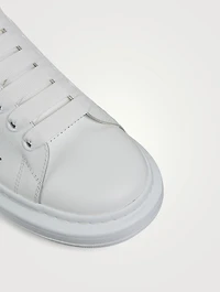 Oversized Sneakers With Satin Heel