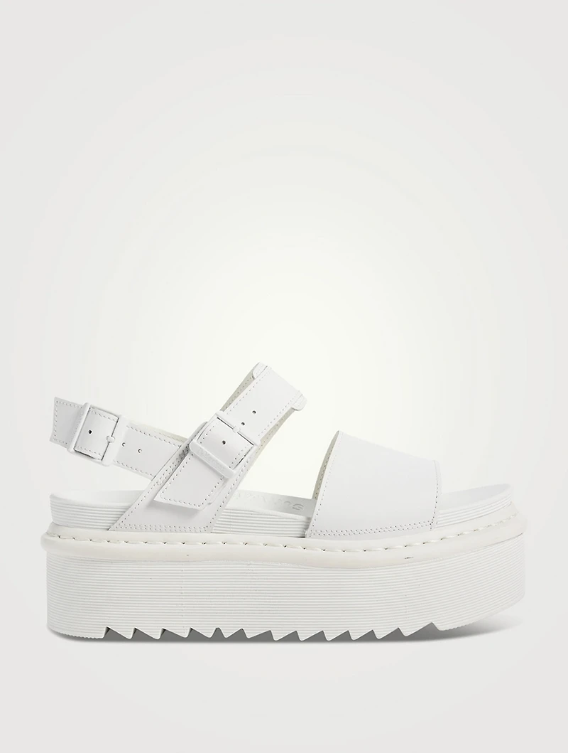 Voss Quad Leather Platform Sandals