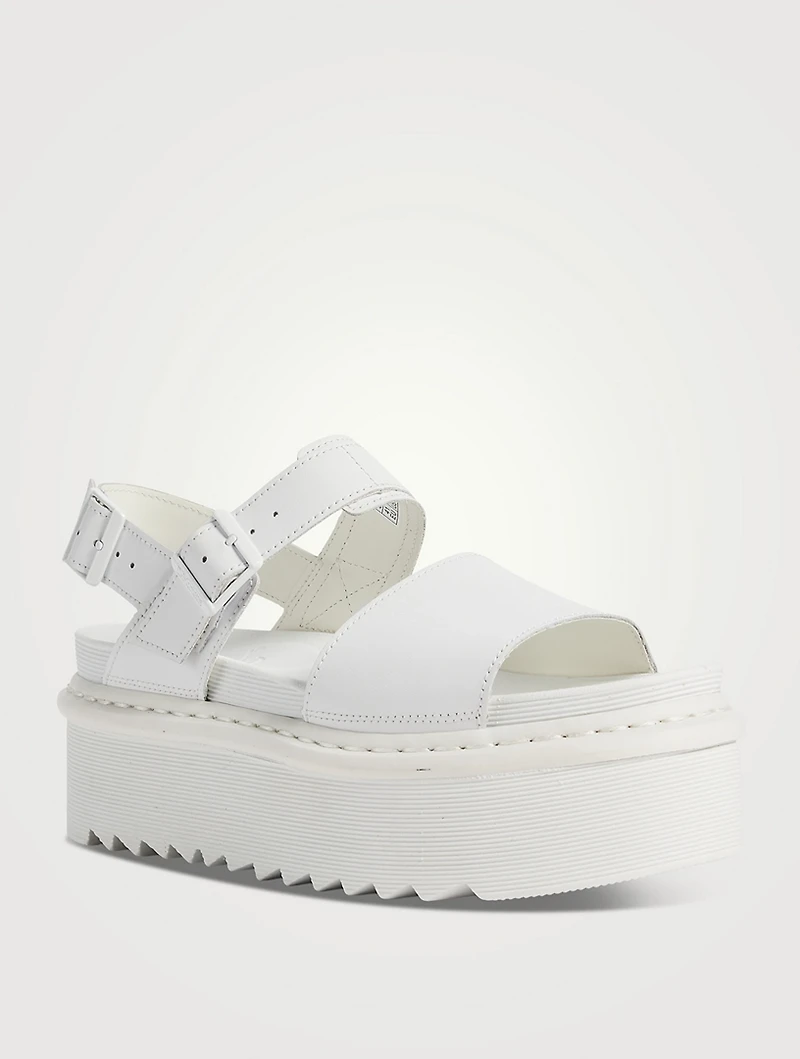 Voss Quad Leather Platform Sandals