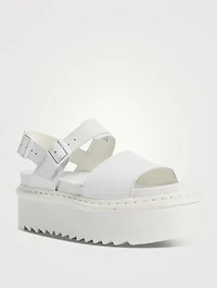 Voss Quad Leather Platform Sandals