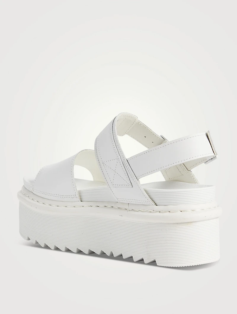 Voss Quad Leather Platform Sandals