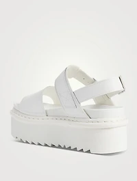 Voss Quad Leather Platform Sandals