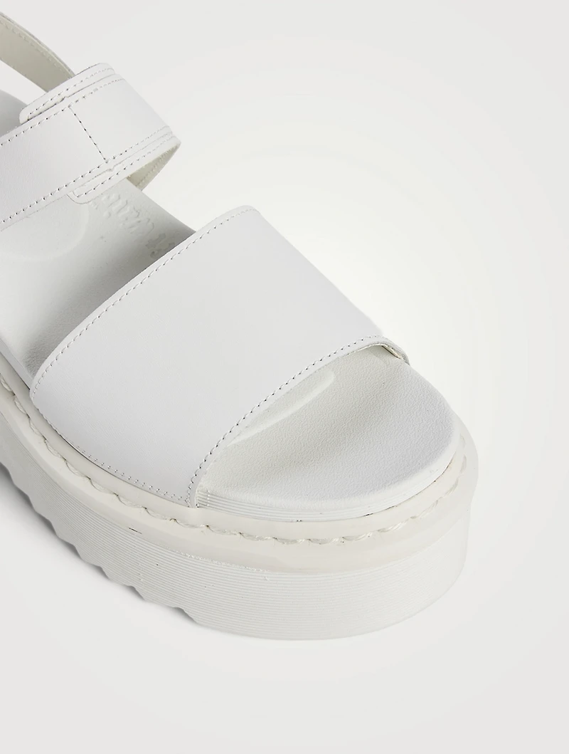Voss Quad Leather Platform Sandals
