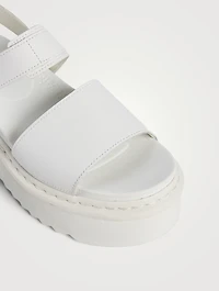 Voss Quad Leather Platform Sandals