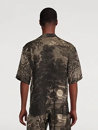 Cassi Camp Shirt Snake Print