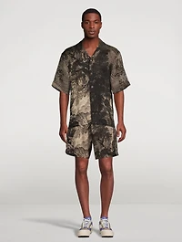 Cassi Camp Shirt Snake Print