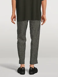 Phillip Linen Pants In Check Print
