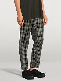Phillip Linen Pants In Check Print