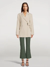 Scrunchie Melange Suiting Blazer