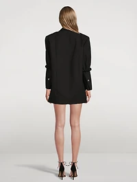 Scrunchie Oversized Cotton Blazer